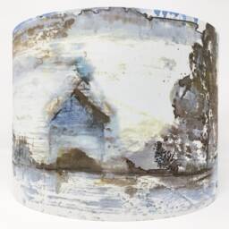 Tuscany Landscape Lampshade Italian Countryside Scene - thumbnail 1