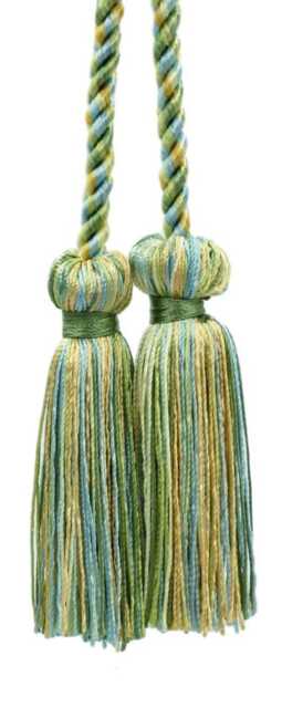 "D??copro Double Tassel Curtain & Drapery Tieback/Holdback, 3"" - 7.5cm, 27"