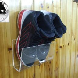 Wall Door Clear Acrylic Holder Stand For Shoes Boots Sneakers - thumbnail 2
