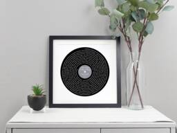 I Don't Want To Miss A Thing Song Lyrics Vinyl Record Print - Wedding, Anniversary, Or Birthday Gift Aerosmith Lyric Art Va009 - thumbnail 1