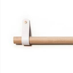 Single Leather Curtain Pole 0-720cm/0-283.5