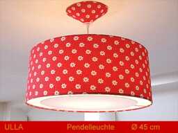 Red Lamp With Dots Ulla Pendant Flowers Diffuser