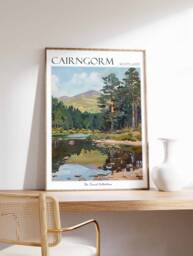 Cairngorm National Park Poster Scottish Travel Art Print - thumbnail 1