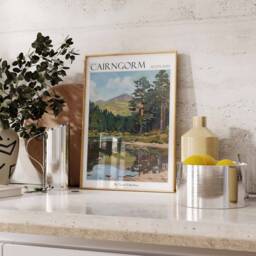 Cairngorm National Park Poster Scottish Travel Art Print - thumbnail 2