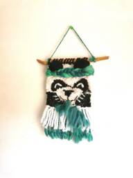 Panda Eating Bamboo Nursery Wall Hanging - thumbnail 1