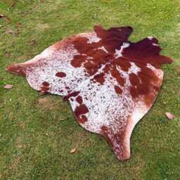 Genuine Tricolor Brazilian Hair On Cowhide Rug, Cow Hide Rug - thumbnail 2