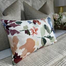 Scatter Lumbar Cushion Cover, John Lewis & Partners Atulya Fabric, Floral Cushion Cover, Pillow Worldwide Shipping - thumbnail 4