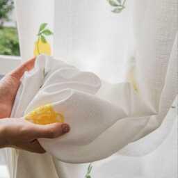Custom Curtains Lemon Net Sheer Voile Curtain For Bedroom Living Room - thumbnail 2