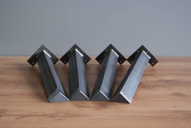 Angle Iron Table Legs - Steel Furniture Feet, Set Of 4 - image 1