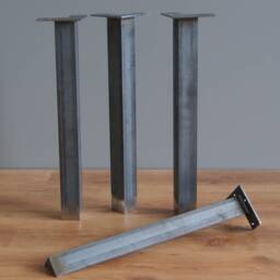 Angle Iron Table Legs - Steel Furniture Feet, Set Of 4 - thumbnail 3