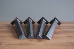 Angle Iron Table Legs - Steel Furniture Feet, Set Of 4
