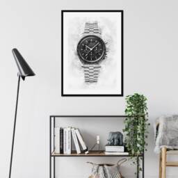 Omega Moonwatch Watch Art Print Poster, Gift For Lover, Speedmaster, Enthusiast - thumbnail 3