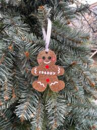 Personalised Gingerbread Man Tree Decoration, Person Bauble, Personalised Dec For Kids - thumbnail 1