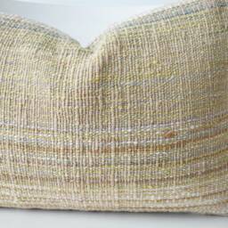 Brown Tribal Hemp Hand Woven Natural Dye Color Pillow Cover - thumbnail 2