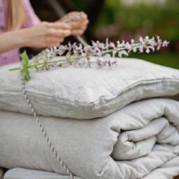 Queen Size Linen Bedding Set Of 3 Pc - Us Duty Paid - thumbnail 3