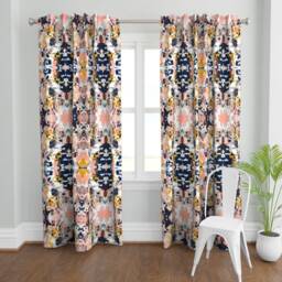 Abstract Curtain Panel - Watercolor Boho Painting Home Decor Girly Custom Stella Art Print By Charlottewinter - thumbnail 2