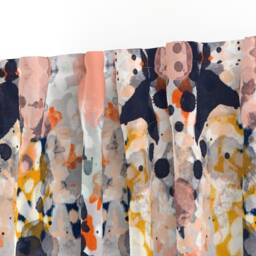 Abstract Curtain Panel - Watercolor Boho Painting Home Decor Girly Custom Stella Art Print By Charlottewinter - thumbnail 3