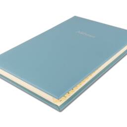 Leather Address Book A5 Contacts Tuscana Grained Print - thumbnail 3