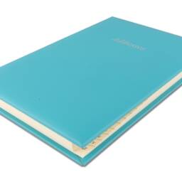 Leather Address Book A5 Contacts Tuscana Grained Print - thumbnail 2