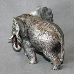 Bronze Elephant Figurine Limited Edition Signed Sculpture - thumbnail 4