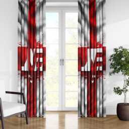Personalised Name England Flag Curtains Three Lions Football Supporter Decor St Georges Cross Sports Match Fan Bedroom Window Drapes Gift - thumbnail 3