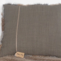 Patch Me Pretty Cushion Almost Rectangular, Very Soft, in Small Gray - Vintage Mink - thumbnail 3