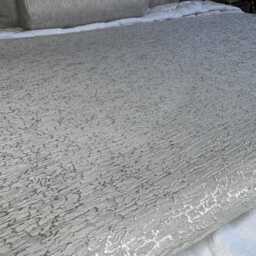 Grey Bed Runner Luxury Textured Quilted Scarf For Double - King Blake Shell Fabric - thumbnail 3