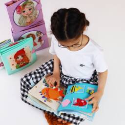 Travel Busy Book Toy, Quiet Activity For Fine Motor Skills, Felt Montessori Baby Waldorf Toddler Birthday Gift Boys/Girls - thumbnail 1