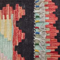 Heritage Tribal Runner, Handmade Artisan Afghan Turkish Scandinavian Navajo Bohemian Flatweave Wool Multicolour Kilim Runner Rug 195x59 cm - thumbnail 3