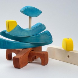 Wooden Baby Toys - Kids Figurine Eco Wood Active Educational Pyramid - thumbnail 4