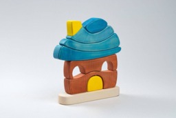 Wooden Baby Toys - Kids Figurine Eco Wood Active Educational Pyramid - thumbnail 1