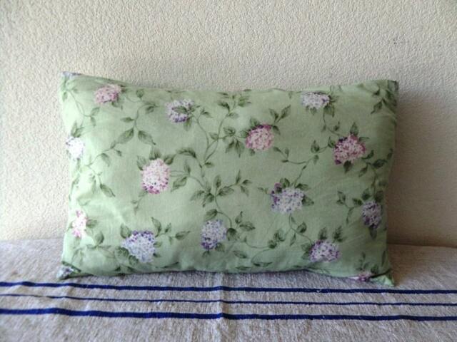 Pale Green Lilacs Lumbar Pillow 14 X 23 Inch - image 1