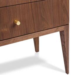 Tokio Tall - Handmade Walnut Chest Of Drawers Modern Tallboy Dresser - thumbnail 3