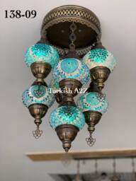 7 - Ball Sultan Chandelier - Medium Globe , Short Chandelier Flush Against The Ceiling - thumbnail 1