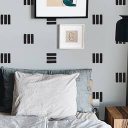 Line Wall Decals - Abstract Decor, Modern Farmhouse Boho Nursery Stickers - thumbnail 2