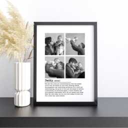 Daddy Definition Print, Personalised Photo Frame For Daddy, Picture Dad Gift Husband, Father Birthday - thumbnail 1