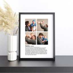 Daddy Definition Print, Personalised Photo Frame For Daddy, Picture Dad Gift Husband, Father Birthday - thumbnail 2