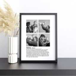 Daddy Definition Print, Personalised Photo Frame For Daddy, Picture Dad Gift Husband, Father Birthday - thumbnail 3