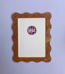 Wavy Picture Frame A4 - Glitter Copper Free Shipping Australia Gallery Wall Unique Home Decor Gift Australian Made