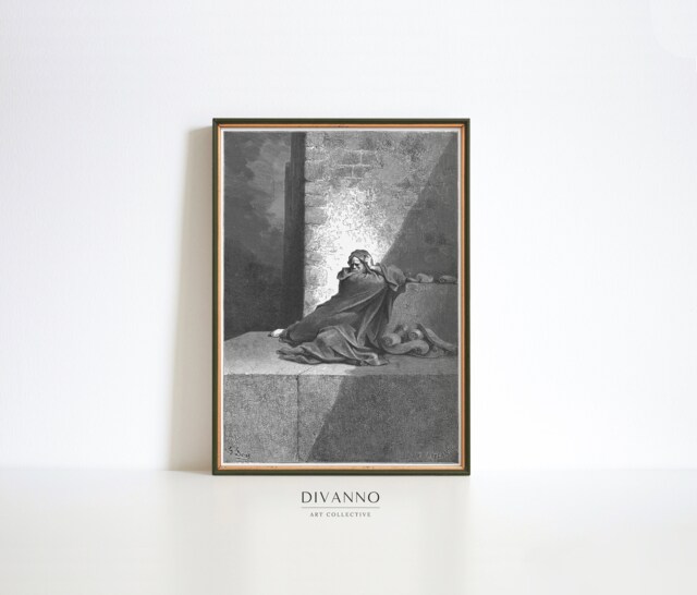 Gustave Dore Print, Antique Dark Gospel Fine Art Poster, Book Of Baruch Bible Wall Art, Rebel Angels Academia Decor, Digital Printable - image 1
