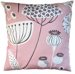 Cushion Cover in Blush Pink Retro Dandelion Clocks 16