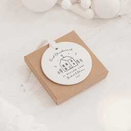 First Christmas in New Home Bauble - 1st Xmas Our Gift Tree Ornament House Present - thumbnail 2