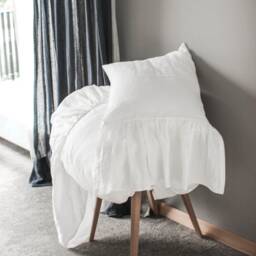 Linen Pillowcase With Volant European Flax Mermaid Collection - thumbnail 3