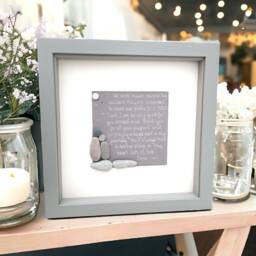 Best Friend Gift Framed Pebble Picture Besties Personalised Art Picture, Colleagues, Home Decor, Thank You Gift - thumbnail 3