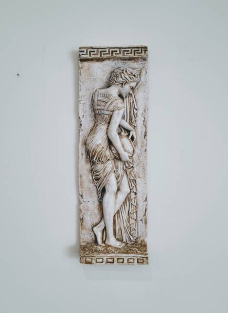Vintage Danaides Argos Greek Wall Plaque Sandstone Finish - image 1