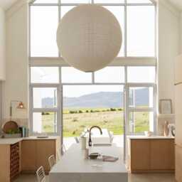 Empire Linen Pendant Light Shade Off-White Round Ceiling Lamp Scandinavian Japandi Boho Decor - thumbnail 3