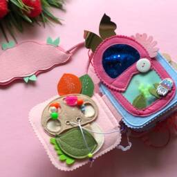 Personalised Felt Quiet Book From 6 Month To 2 Years, Educational Book, Felt Busy Book, Baby Activity - thumbnail 2