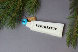 Toothpaste Ornament, Dental Christmas Dentist Tooth Decor, Gift, Tooth, Hygienist Med Power - thumbnail 1