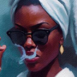Black Woman Fashion Art Print Glamorous African American - thumbnail 2