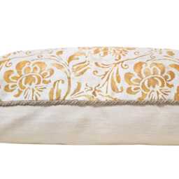 Fortuny Cimarosa in Yellow & White Throw Pillow Cushion Cover - Made Italy - thumbnail 2